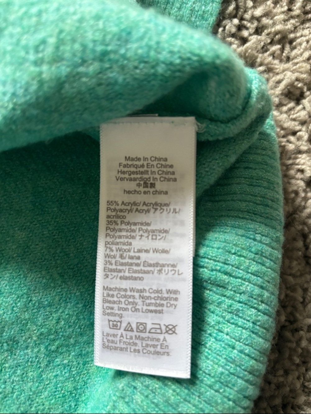 J. Crew Women's Crewneck Sweater in Teal Green - Picture 8 of 10